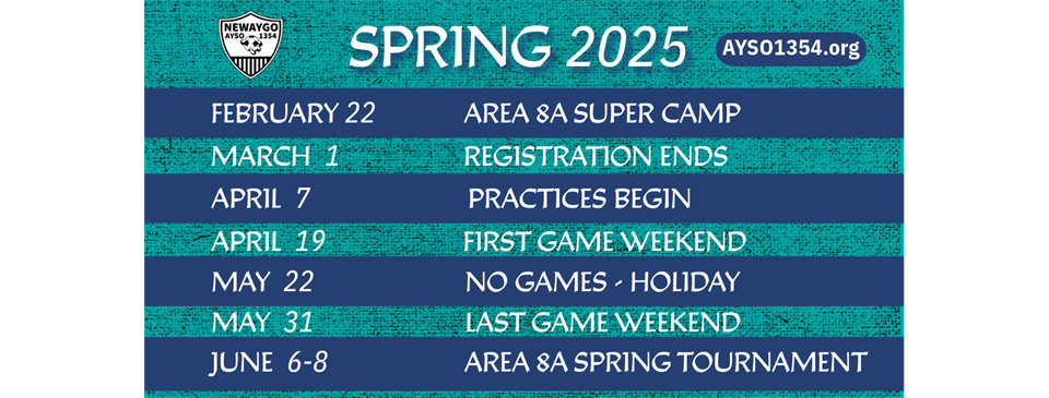 Spring 2025 Dates